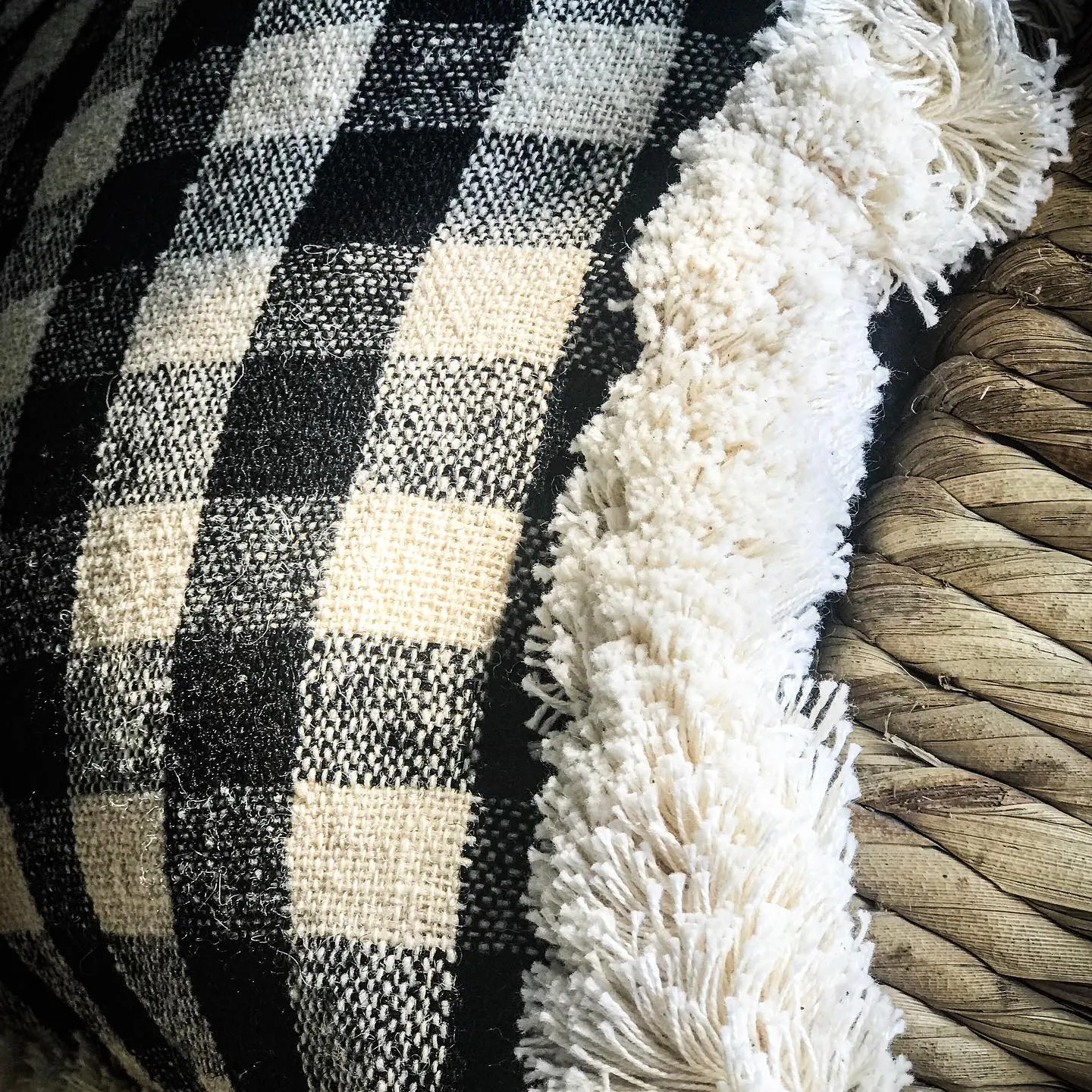 Pillow: Handwoven antique Bulgarian wool - P010