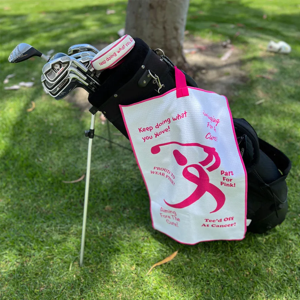 Pink Ribbon Golfer Waffle Par 3