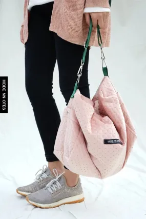 Pink Simple Style Women Backpack Shoulder Bag