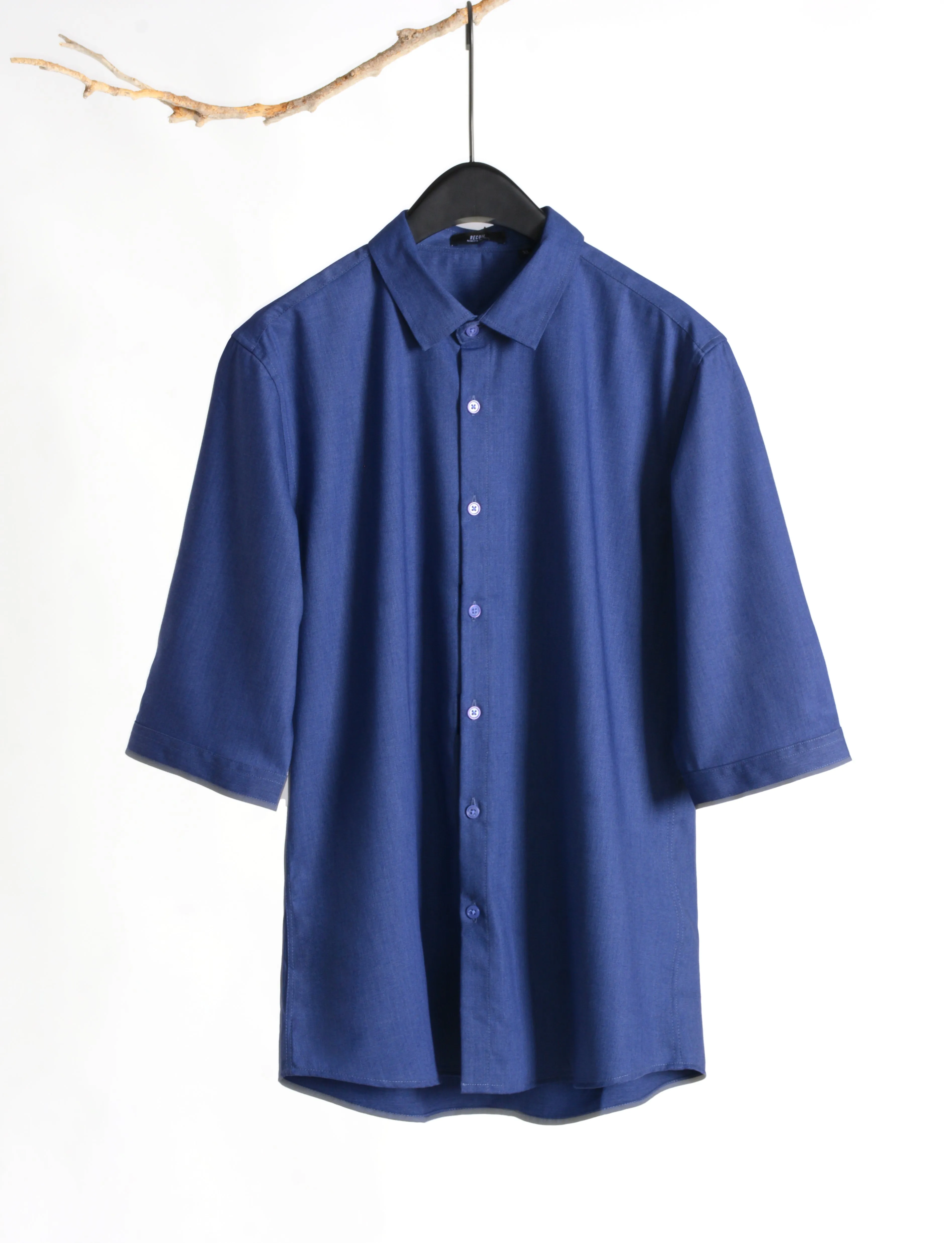 Plain 3/4-sleeve shirt 1076