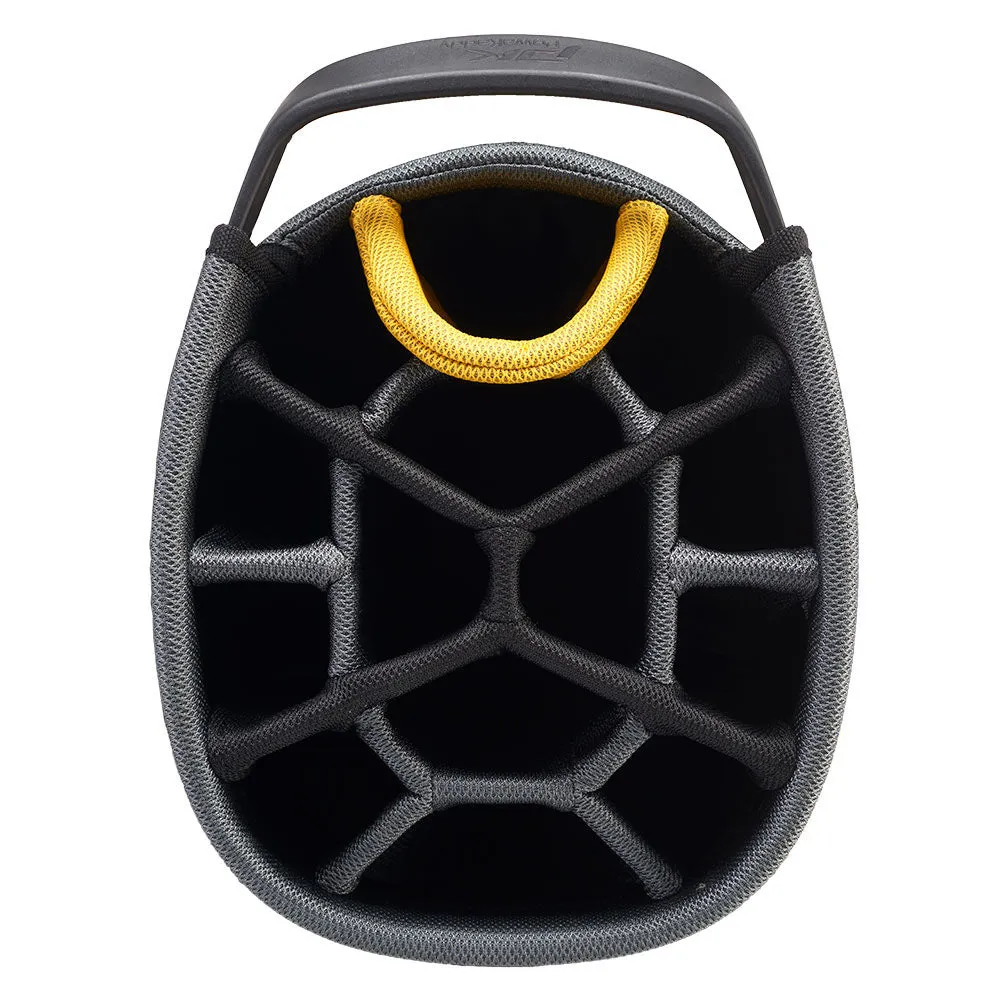 PowaKaddy Premium-Tech Cart Bag - Black/Gun Metal/Yellow