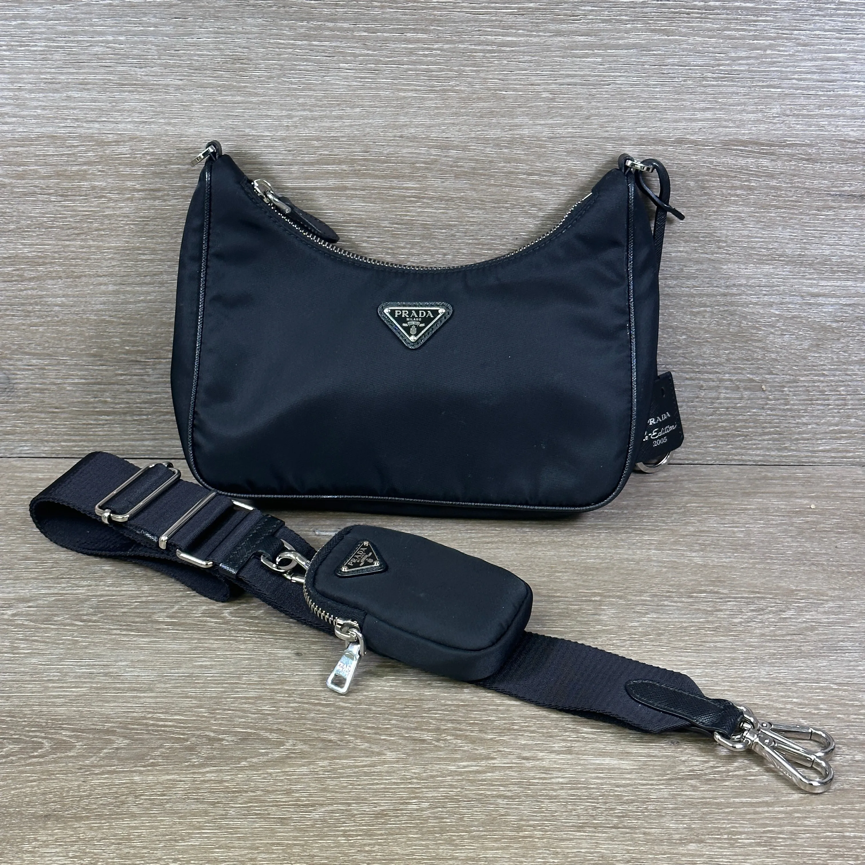 Prada Nylon Re-Edition Nylon Crossbody Bag