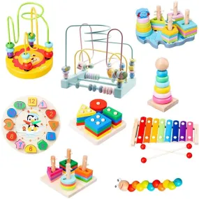 Preschool Educational Toys Wooden Toys  Early Learning Baby Birthday Christmas New Year Gift Toys for Children GYH