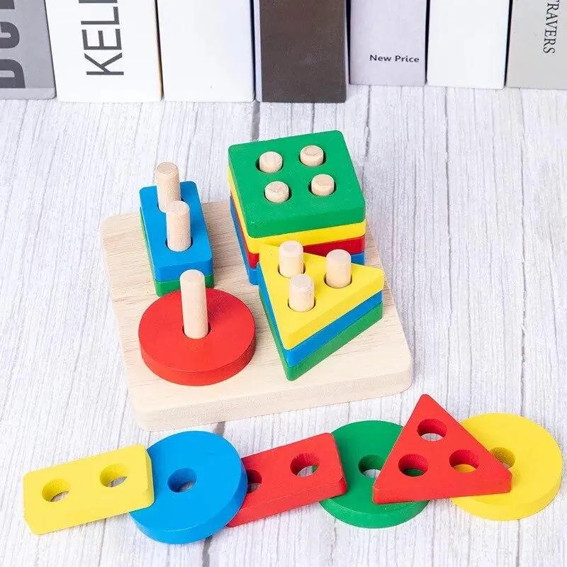 Preschool Educational Toys Wooden Toys  Early Learning Baby Birthday Christmas New Year Gift Toys for Children GYH