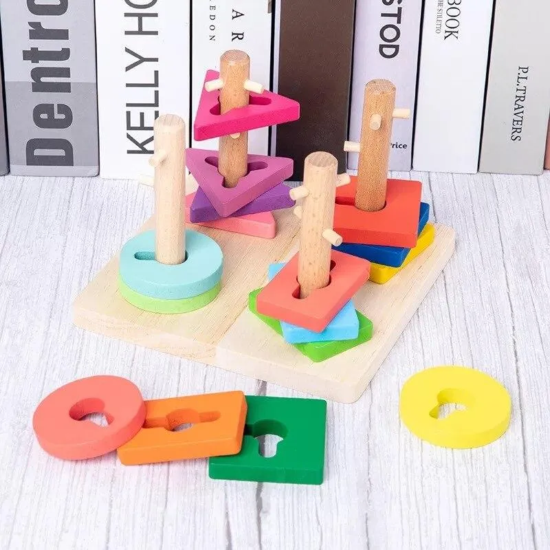 Preschool Educational Toys Wooden Toys  Early Learning Baby Birthday Christmas New Year Gift Toys for Children GYH