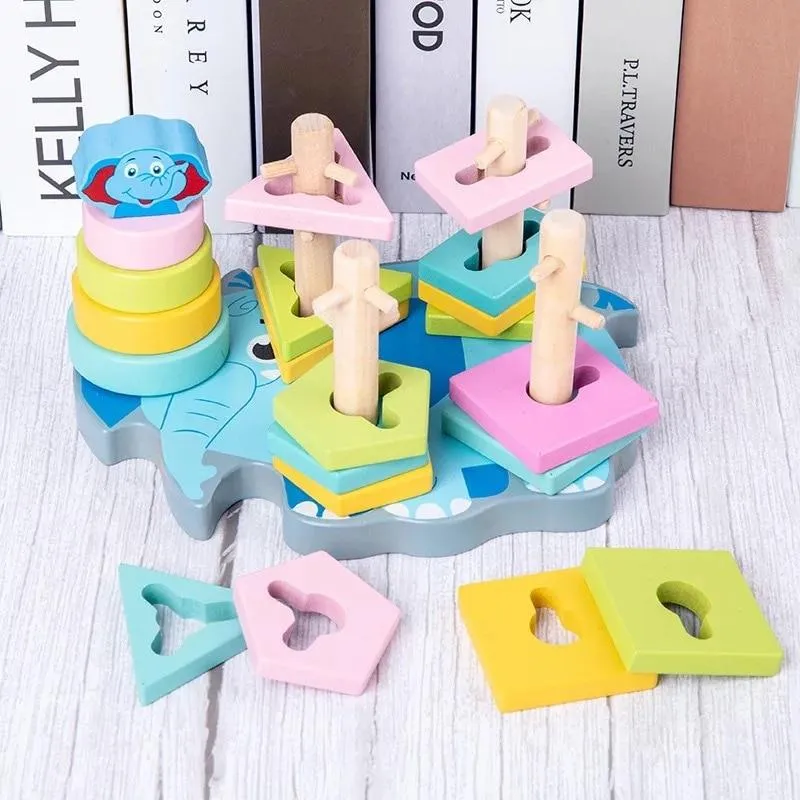 Preschool Educational Toys Wooden Toys  Early Learning Baby Birthday Christmas New Year Gift Toys for Children GYH