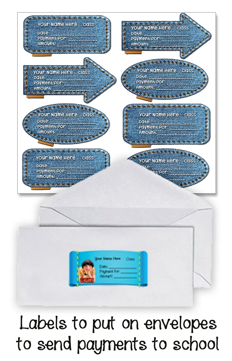 ""Jeans" School labels packs