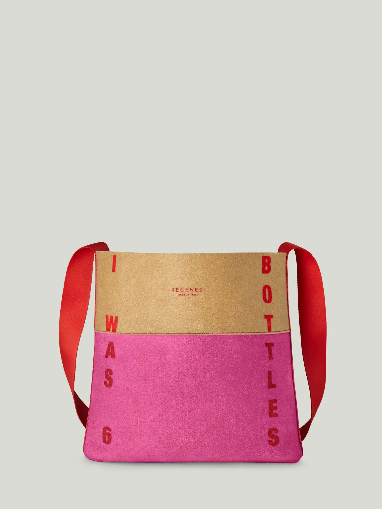 RASPBERRY BICOLOR BUCKET BAG