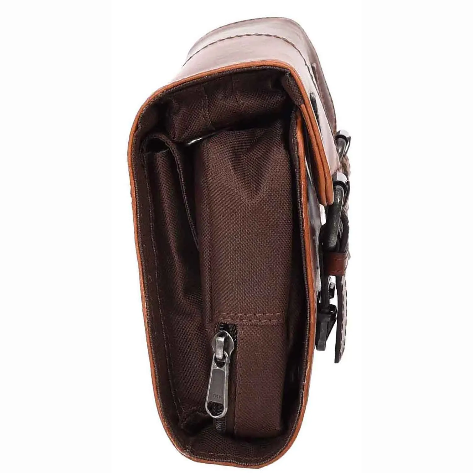 Real Leather Hanging Toiletry Wash Bag Mens Cruise Tan