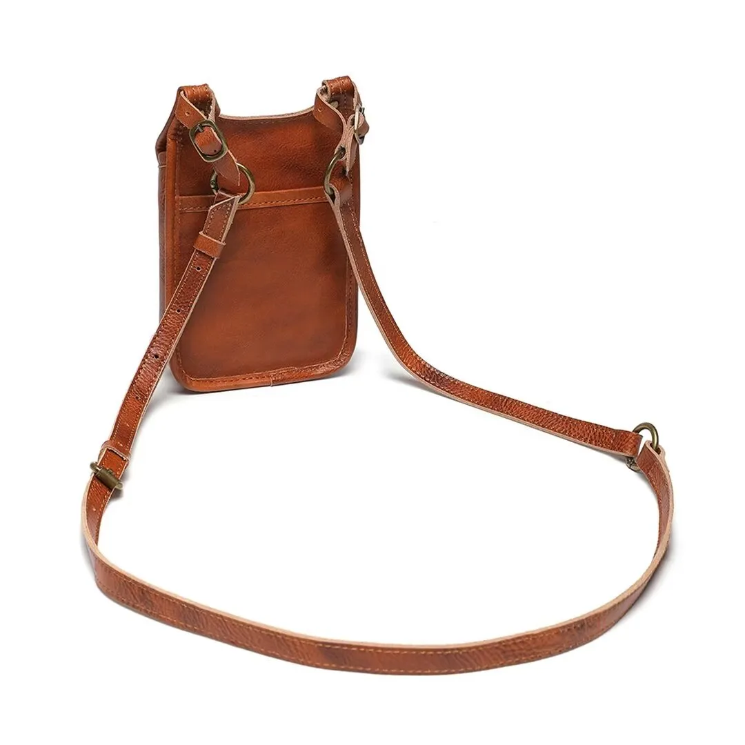 Refined Genuine Leather Bucket Bag