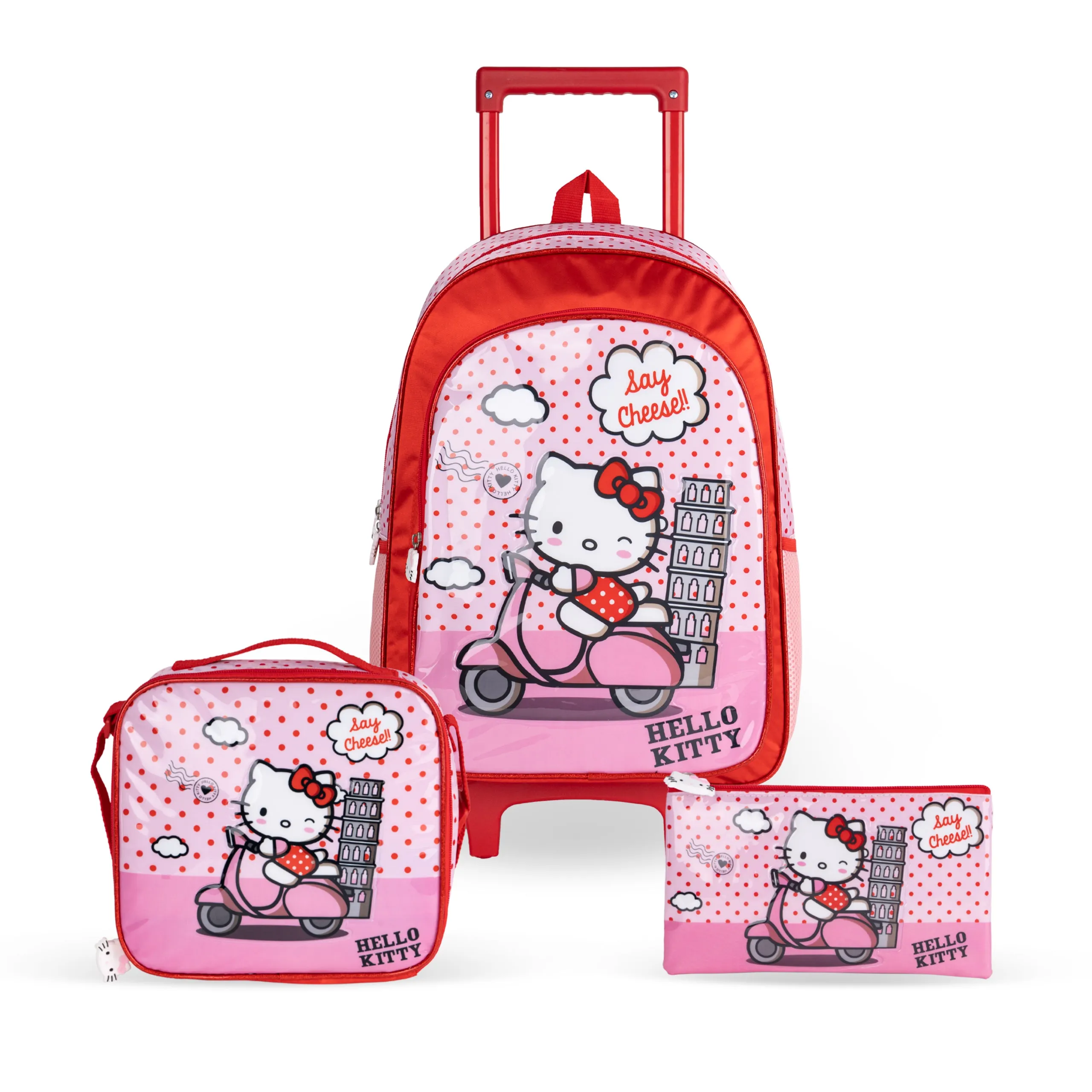 Sanrio Hello Kitty Say Cheese 3in1 Trolley Box set 18"