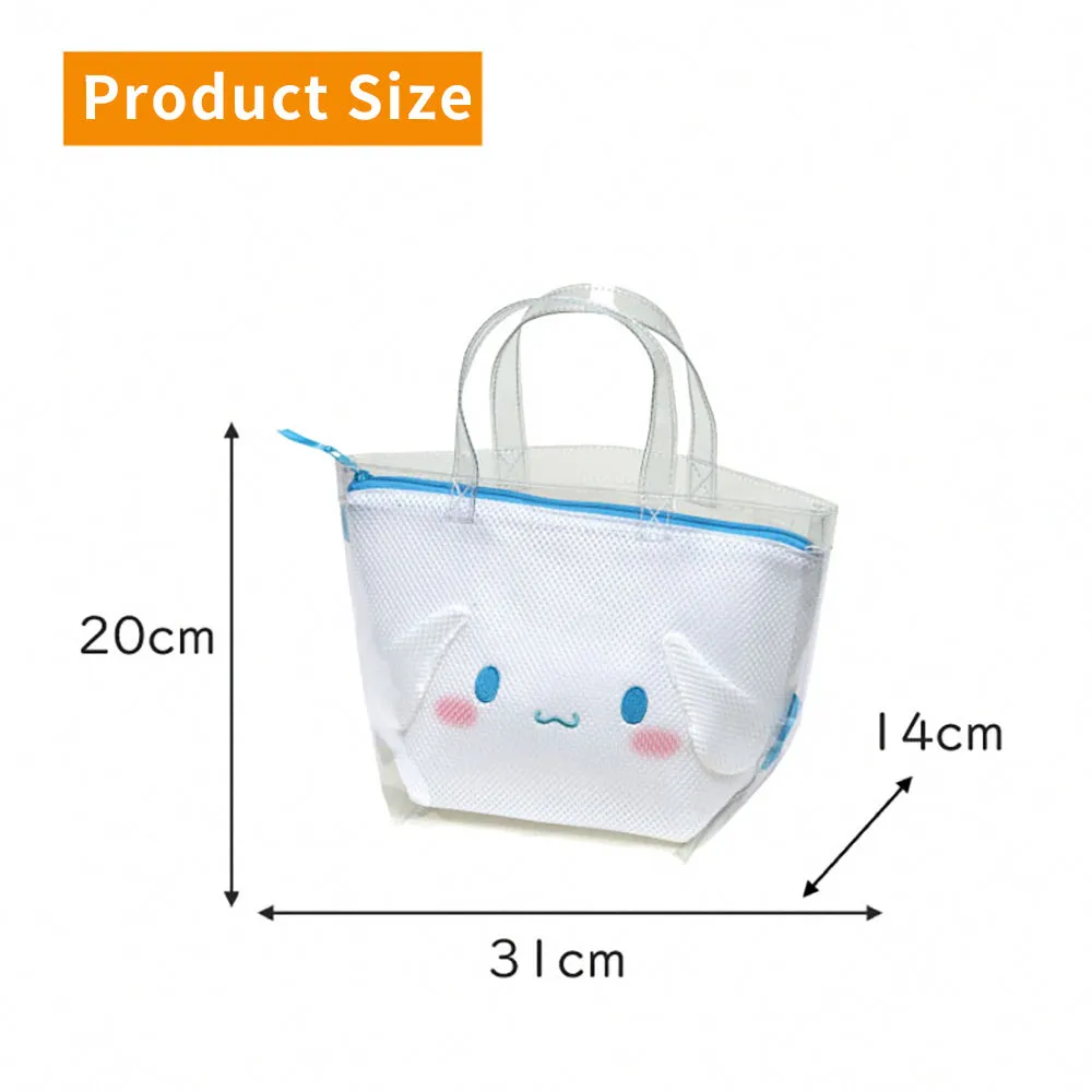 Sanrio Popular Characters Sauna Bag Mesh Inner Bag Suit Bag Washable Lifestyle Hot Spring Beach Bath Products Storage Bag Toilet Bag