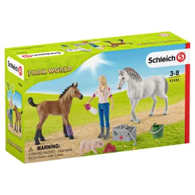 Schleich Farm World Vet Visiting Mare and Foal Playset