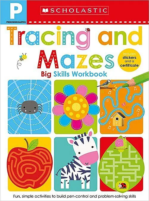 Scholastic Early Learners - Big Skills Workbook - Tracing and Mazes Pre-K