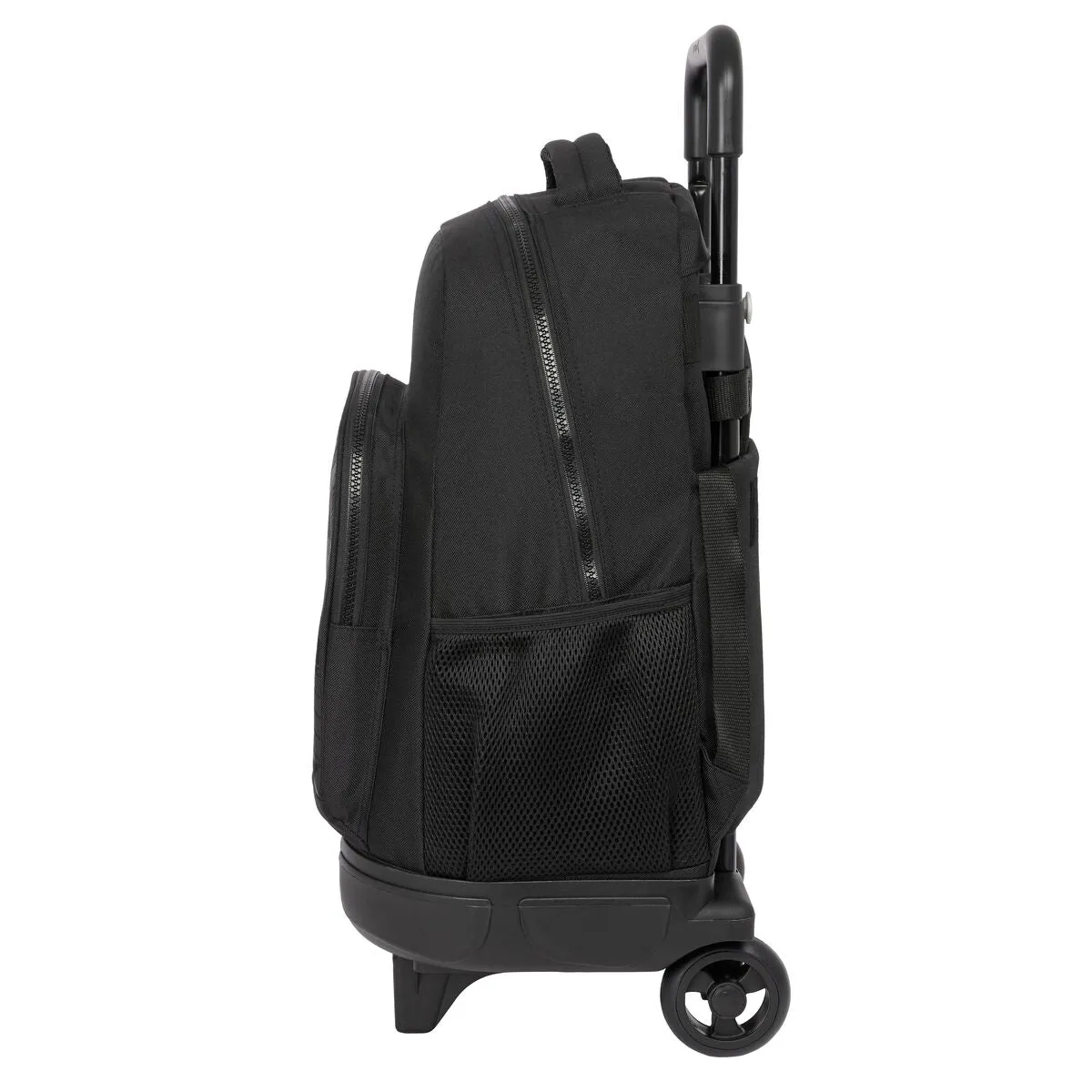 School Rucksack with Wheels F.C. Barcelona Black Black 33 x 45 x 22 cm