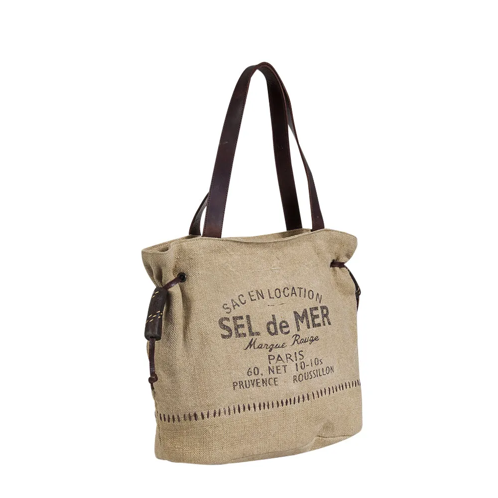 Sel de Mer Gathered Strap Tote Bag