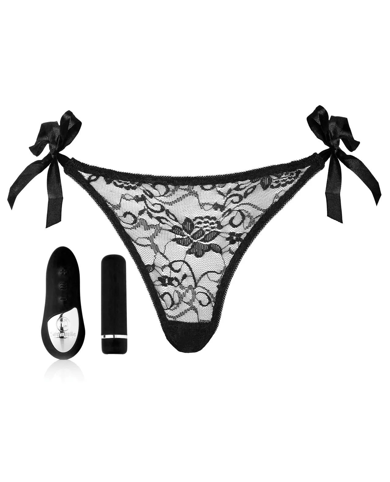 Sensuelle Pleasure Panty Bullet w/Remote Control - 15 Functions Black