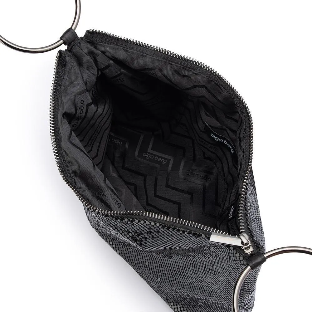 SHAR Black Mesh Convertible Bag