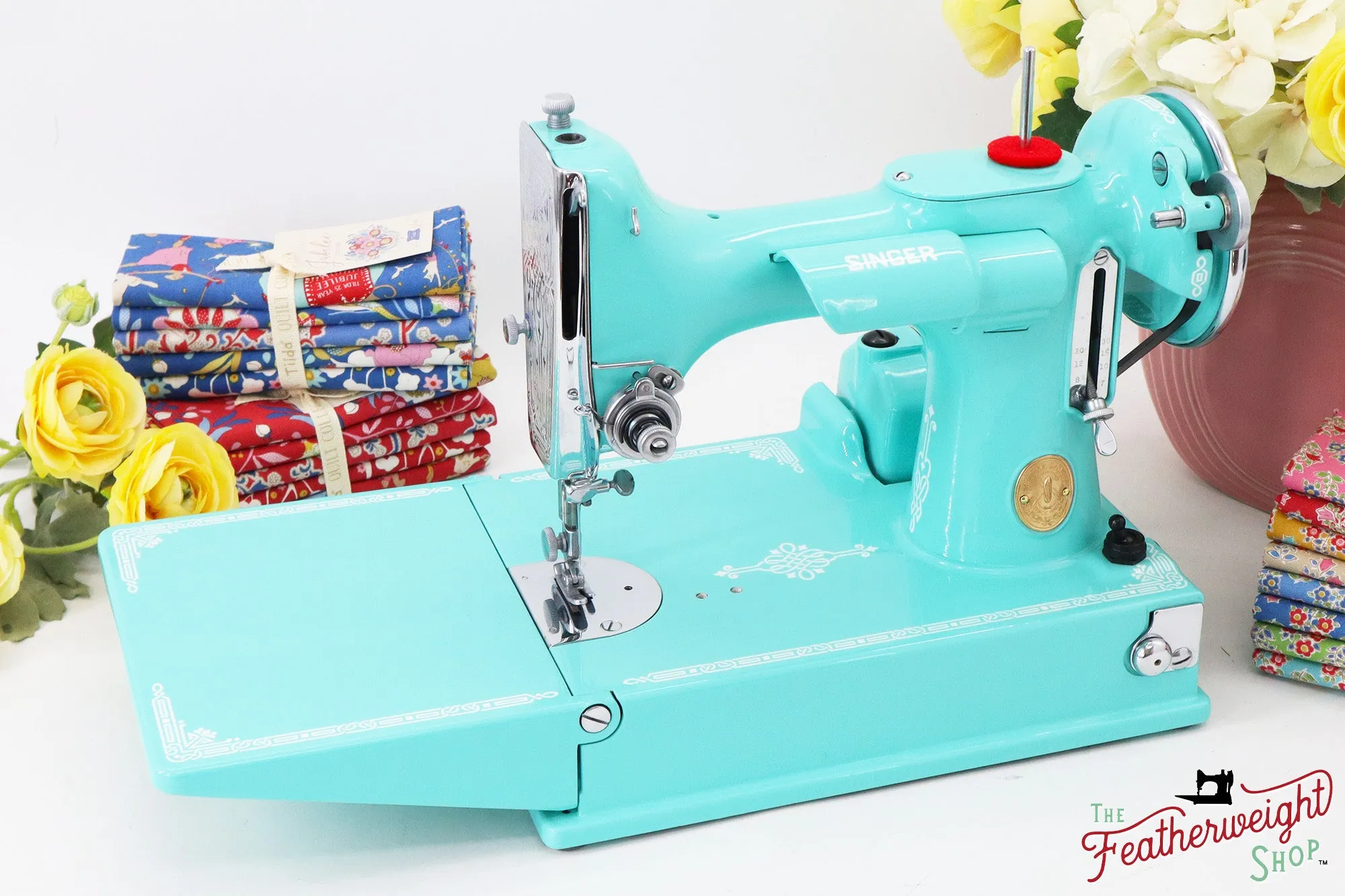 Singer Featherweight 221, AD7871** - Fully Restored in Tiffany Blue