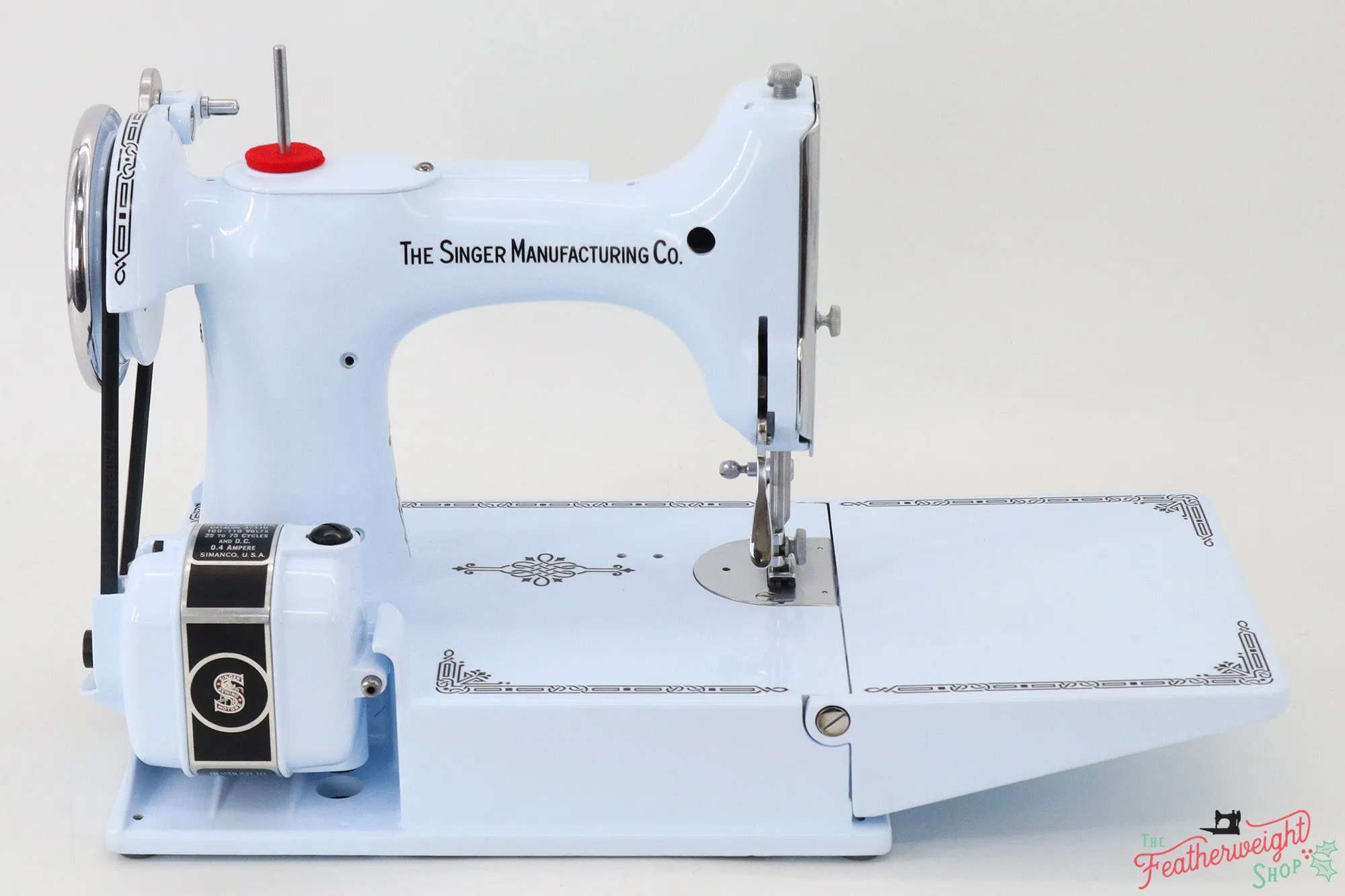 Singer Featherweight 221, AE000*** - Fully Restored in Cinderella Blue