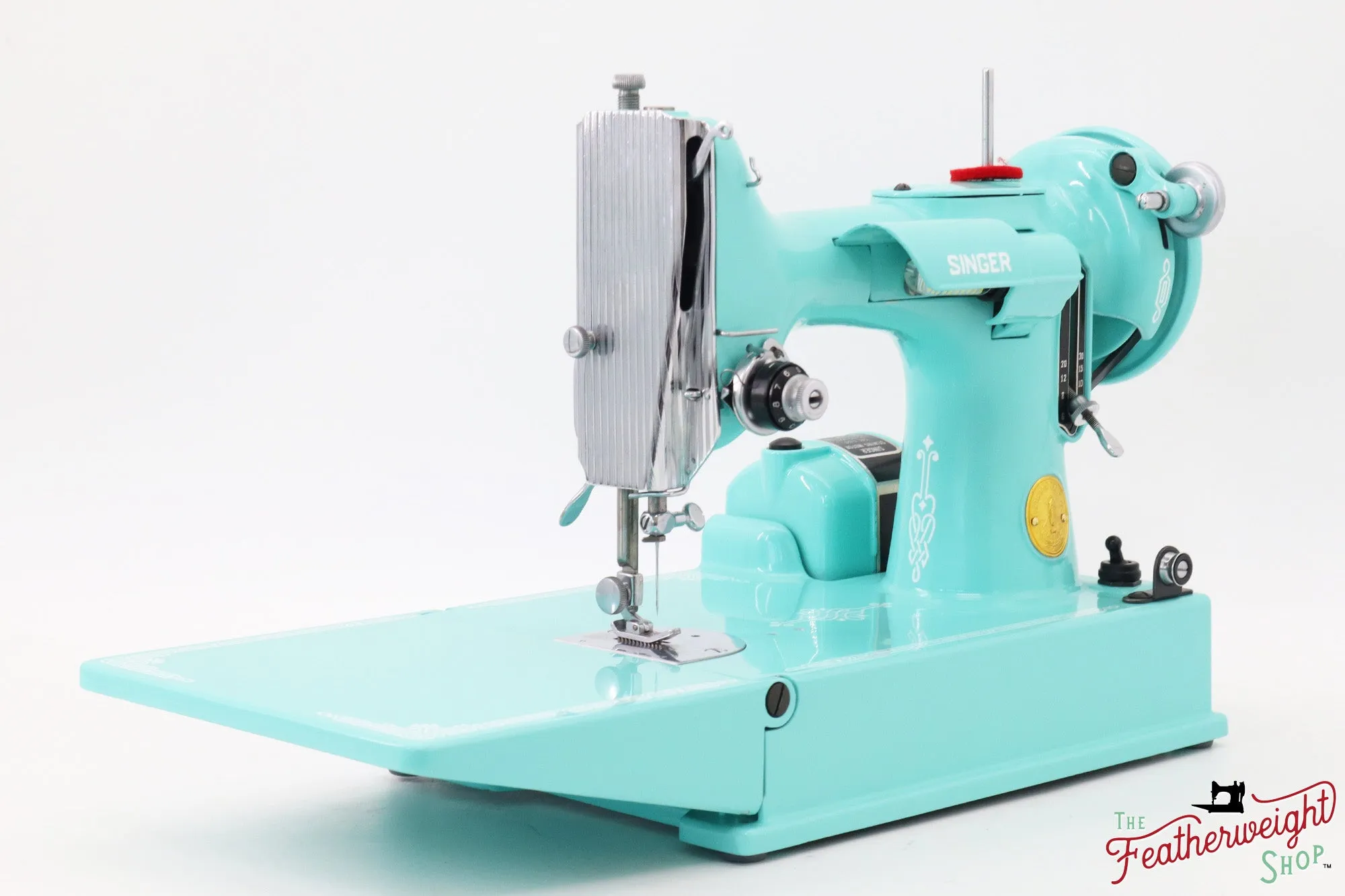 Singer Featherweight 221, AH431*** - Fully Restored in Tiffany Blue