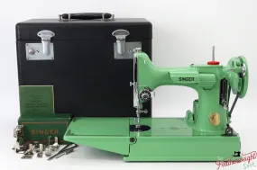 Singer Featherweight 221, AH983*** - Fully Restored in Art Deco Green