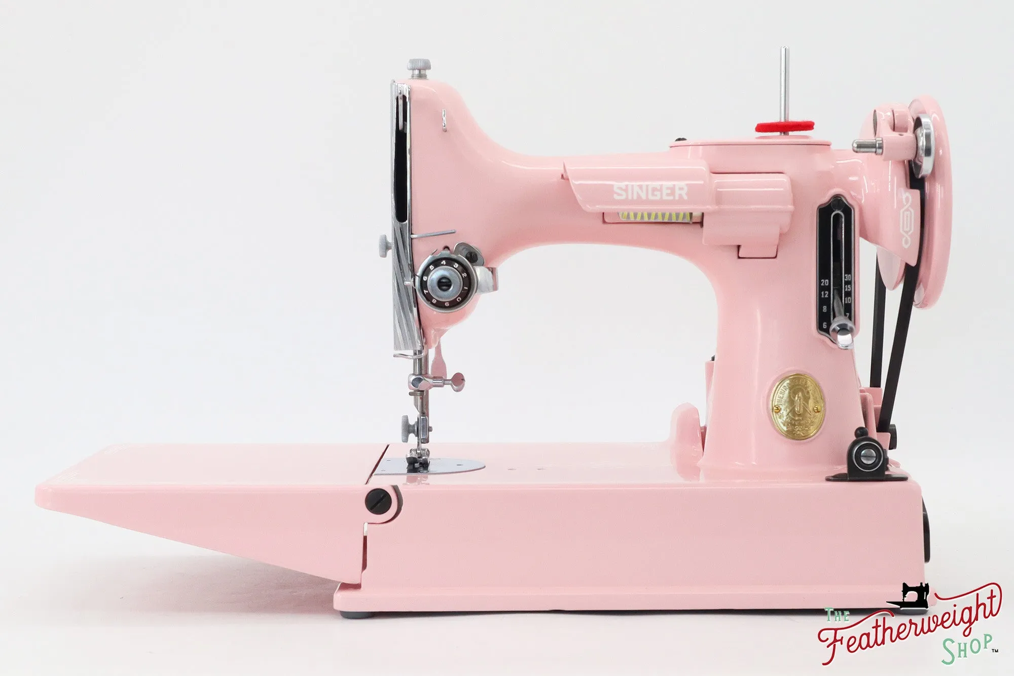 Singer Featherweight 221, AJ126*** - Fully Restored in Rosy Posy Pink