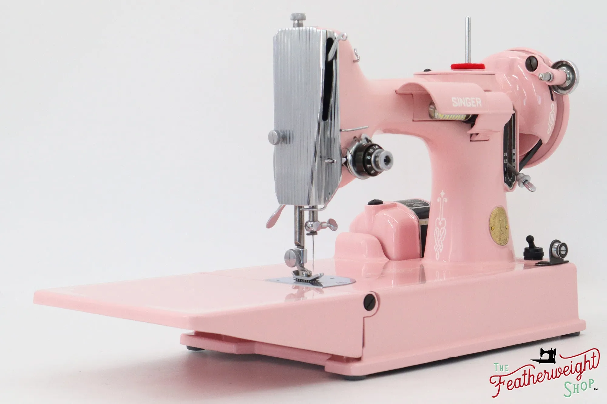 Singer Featherweight 221, AJ126*** - Fully Restored in Rosy Posy Pink