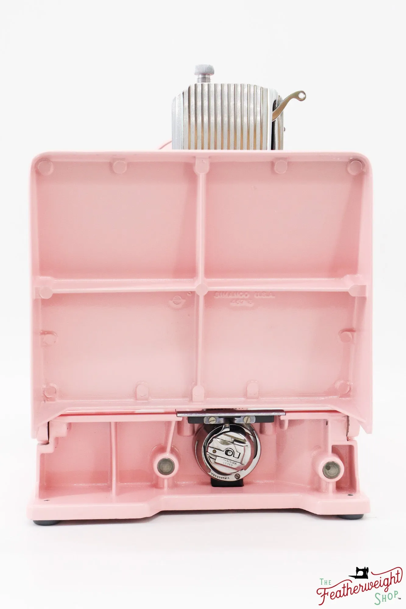 Singer Featherweight 221, AJ205*** - Fully Restored in Rosy Posy Pink