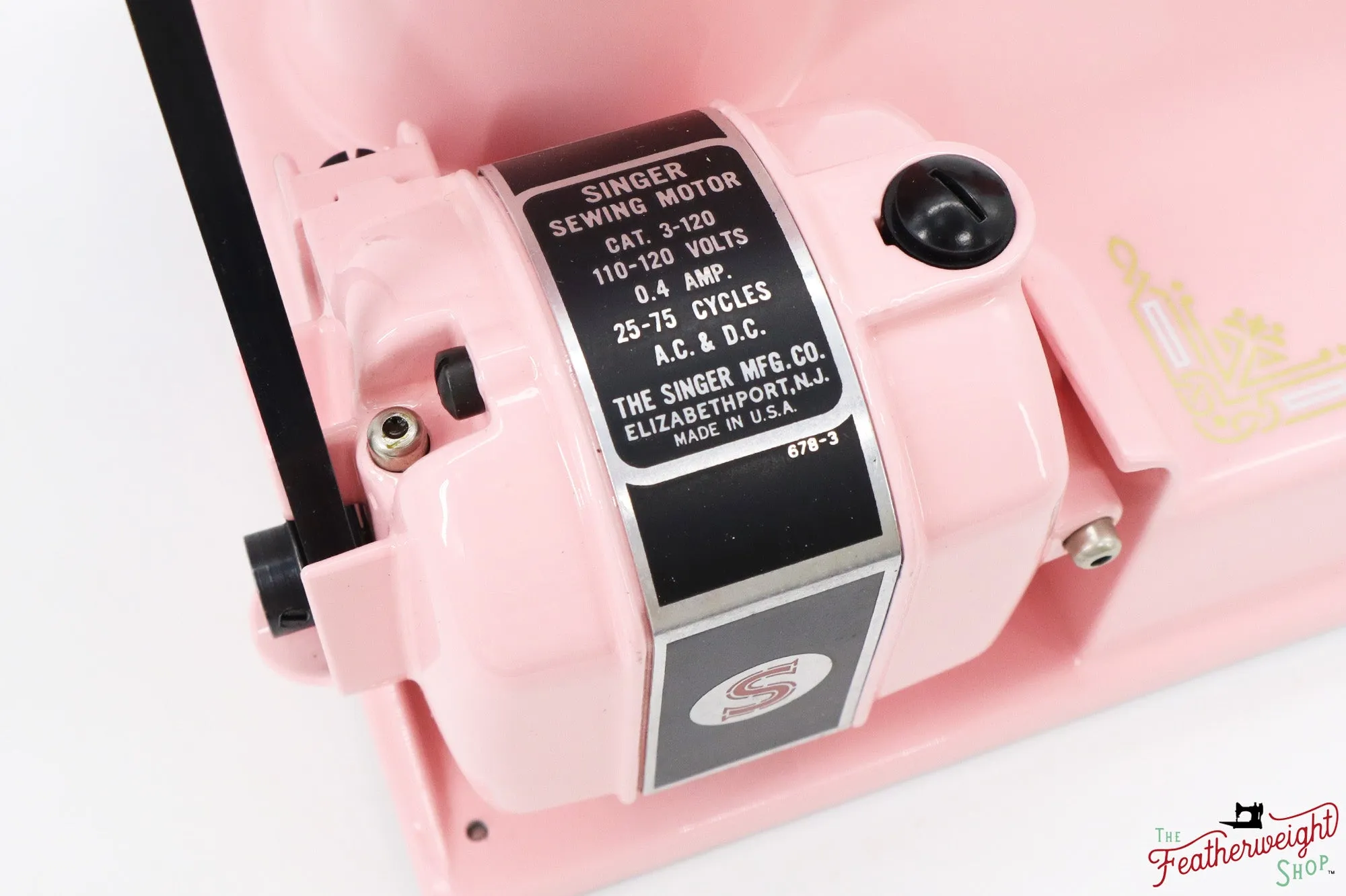 Singer Featherweight 221, AJ205*** - Fully Restored in Rosy Posy Pink