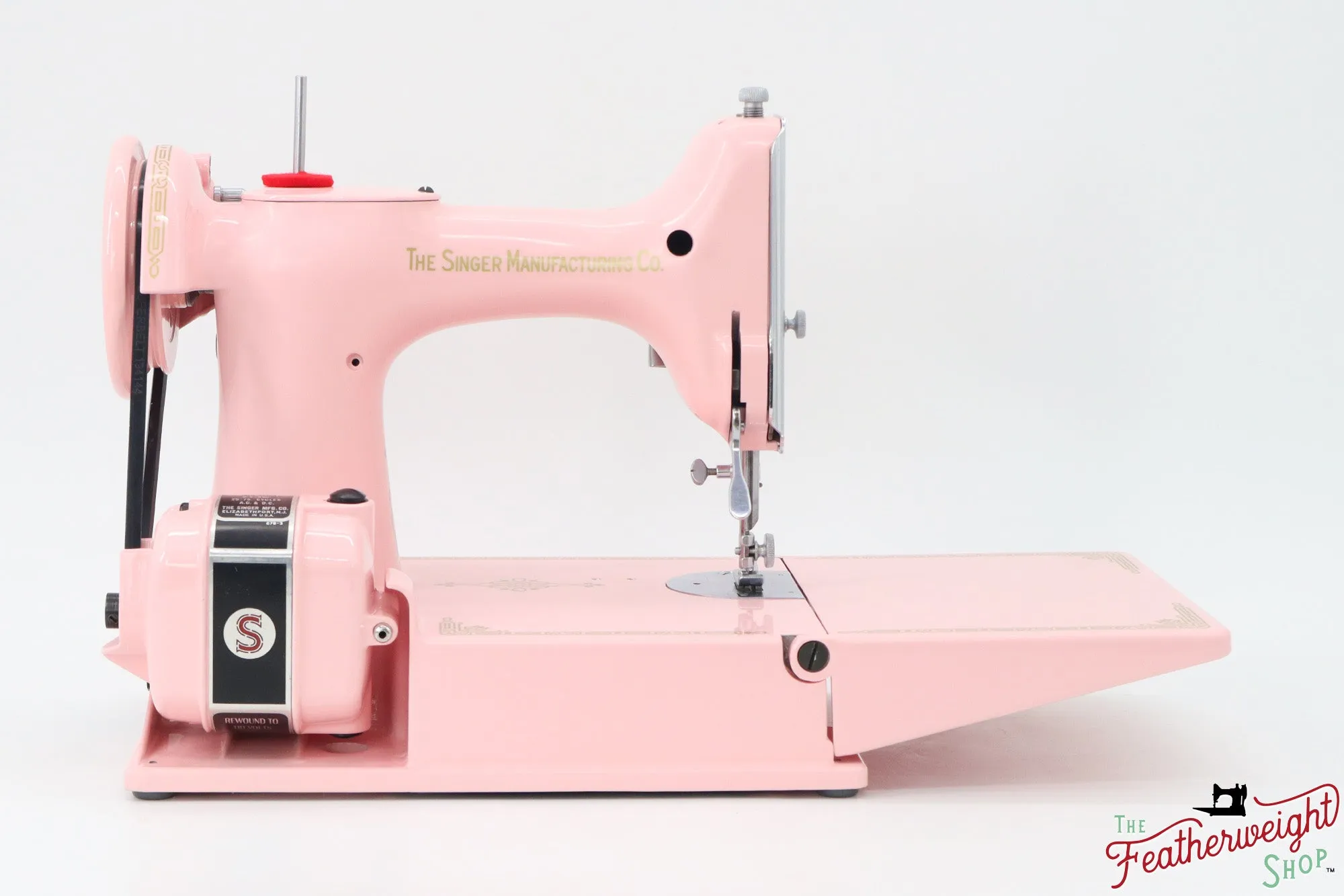 Singer Featherweight 221, AJ370*** - Fully Restored in Rosy Posy Pink