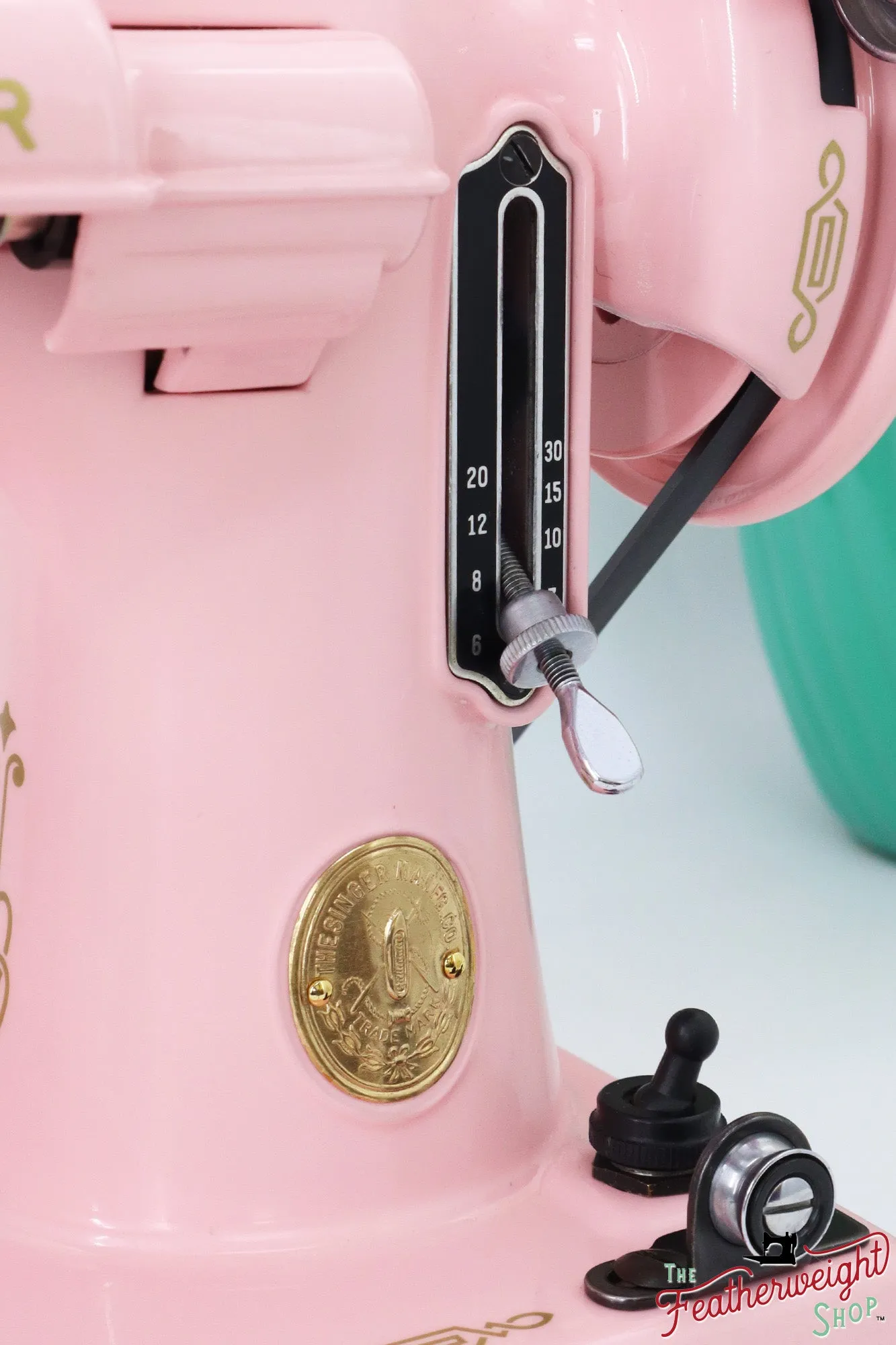 Singer Featherweight 221, AJ370*** - Fully Restored in Rosy Posy Pink