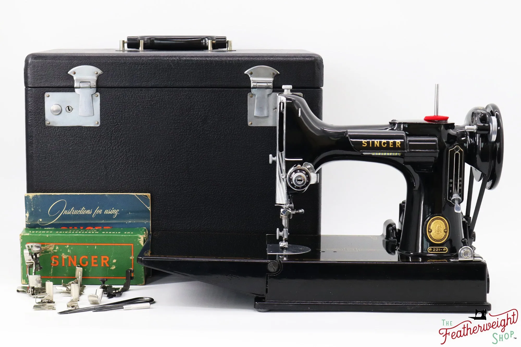 Singer Featherweight 221 Sewing Machine, AM698*** - 1957