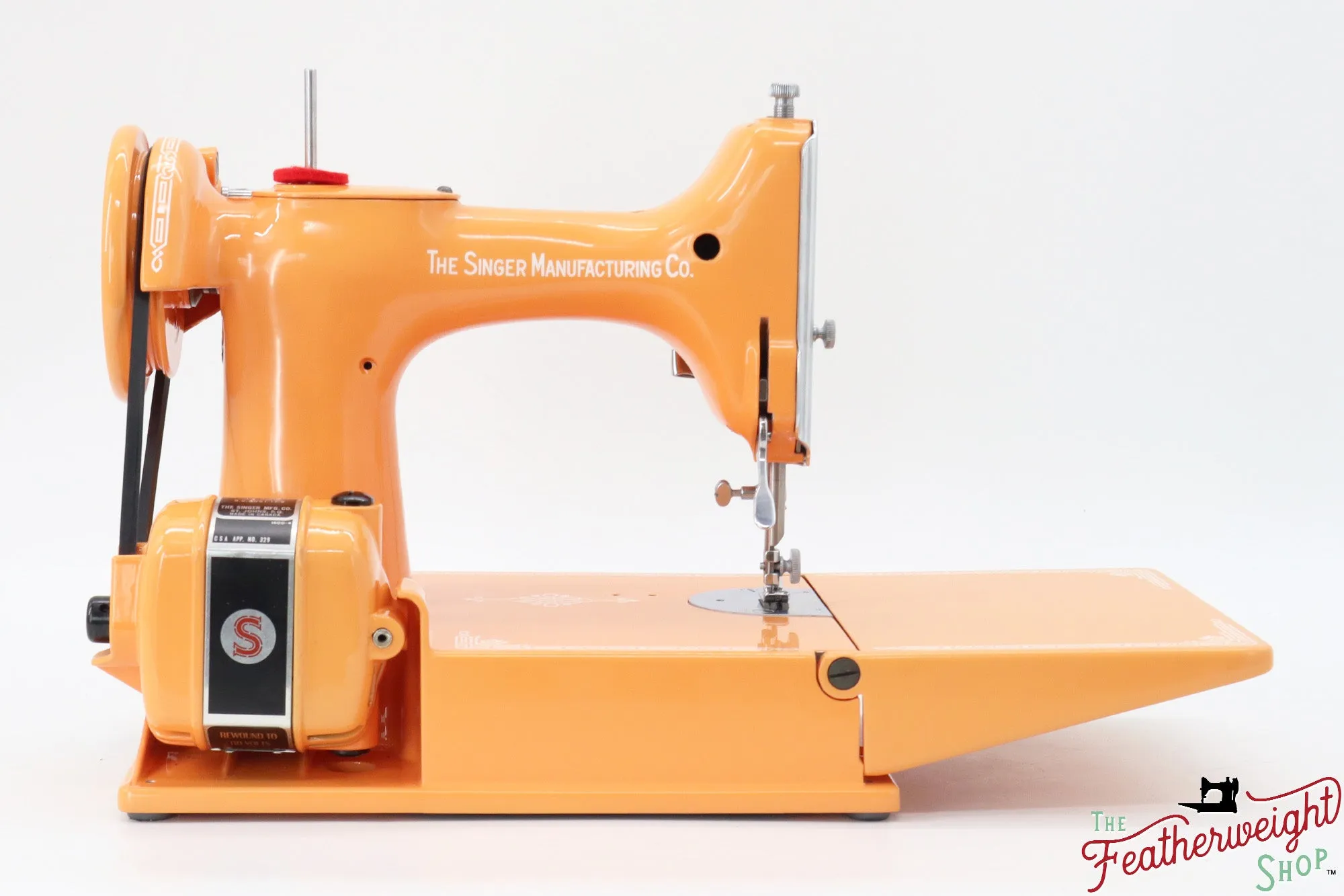 Singer Featherweight 221K Centennial, EF9121** - Fully Restored in Happy Papaya