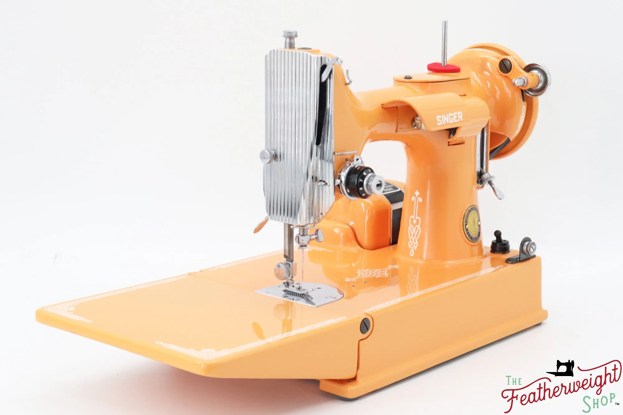 Singer Featherweight 221K Centennial, EF9121** - Fully Restored in Happy Papaya