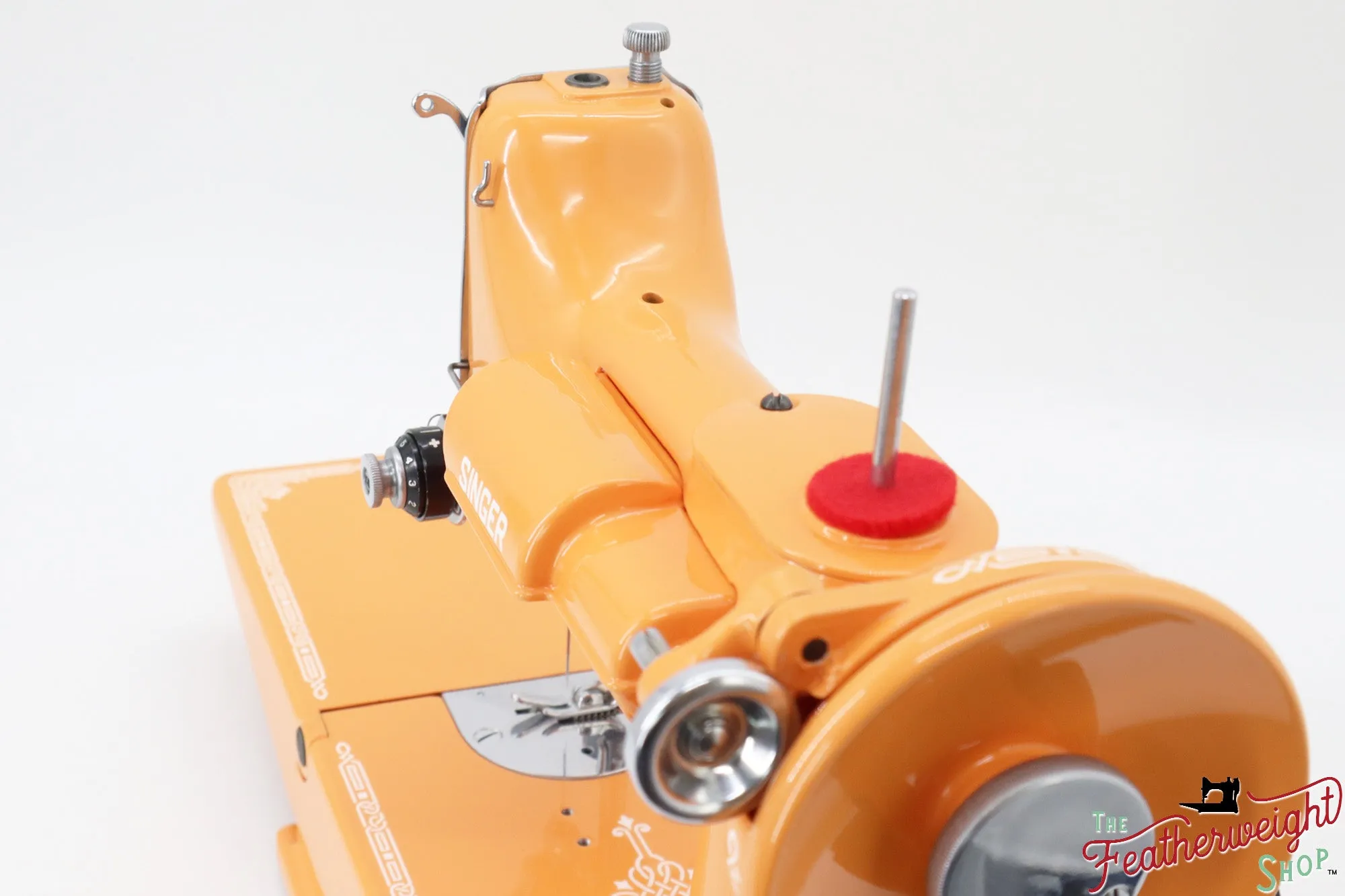 Singer Featherweight 221K Centennial, EF9121** - Fully Restored in Happy Papaya