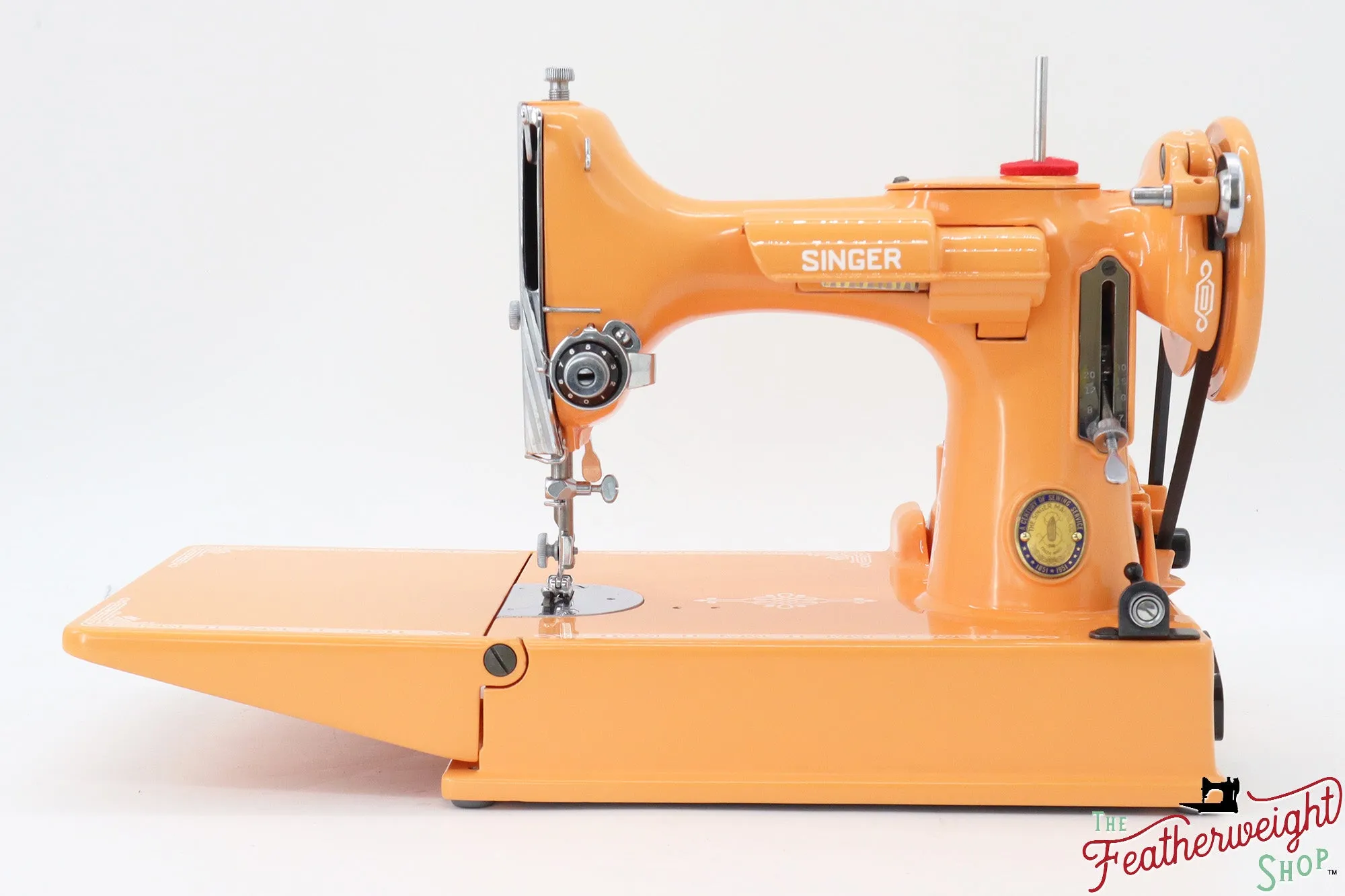 Singer Featherweight 221K Centennial, EF9121** - Fully Restored in Happy Papaya