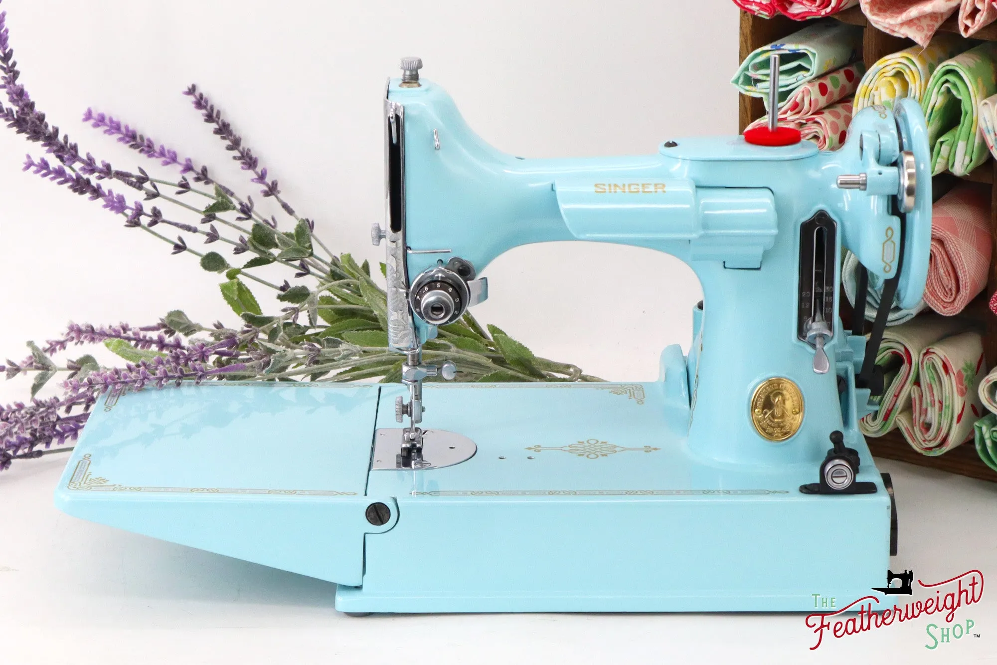 Singer Featherweight 221K - EF562*** - Fully Restored in Snowflake Blue