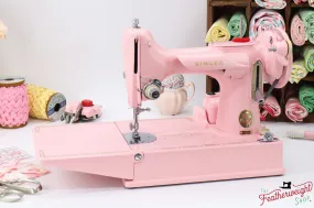 Singer Featherweight 221K5 Sewing Machine ES880*** - Fully Restored in Rosy Posy Pink