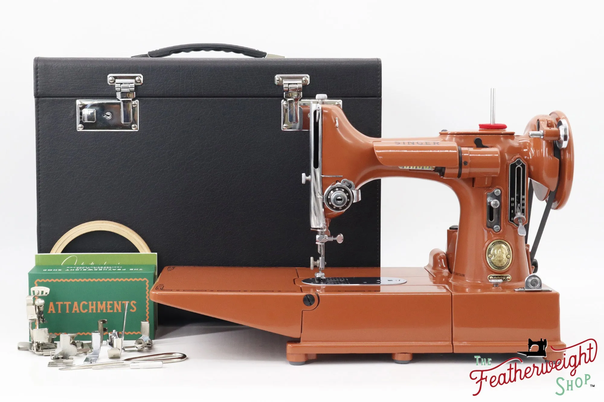 Singer Featherweight 222K - EJ6184** - Fully Restored in Pumpkin Spice