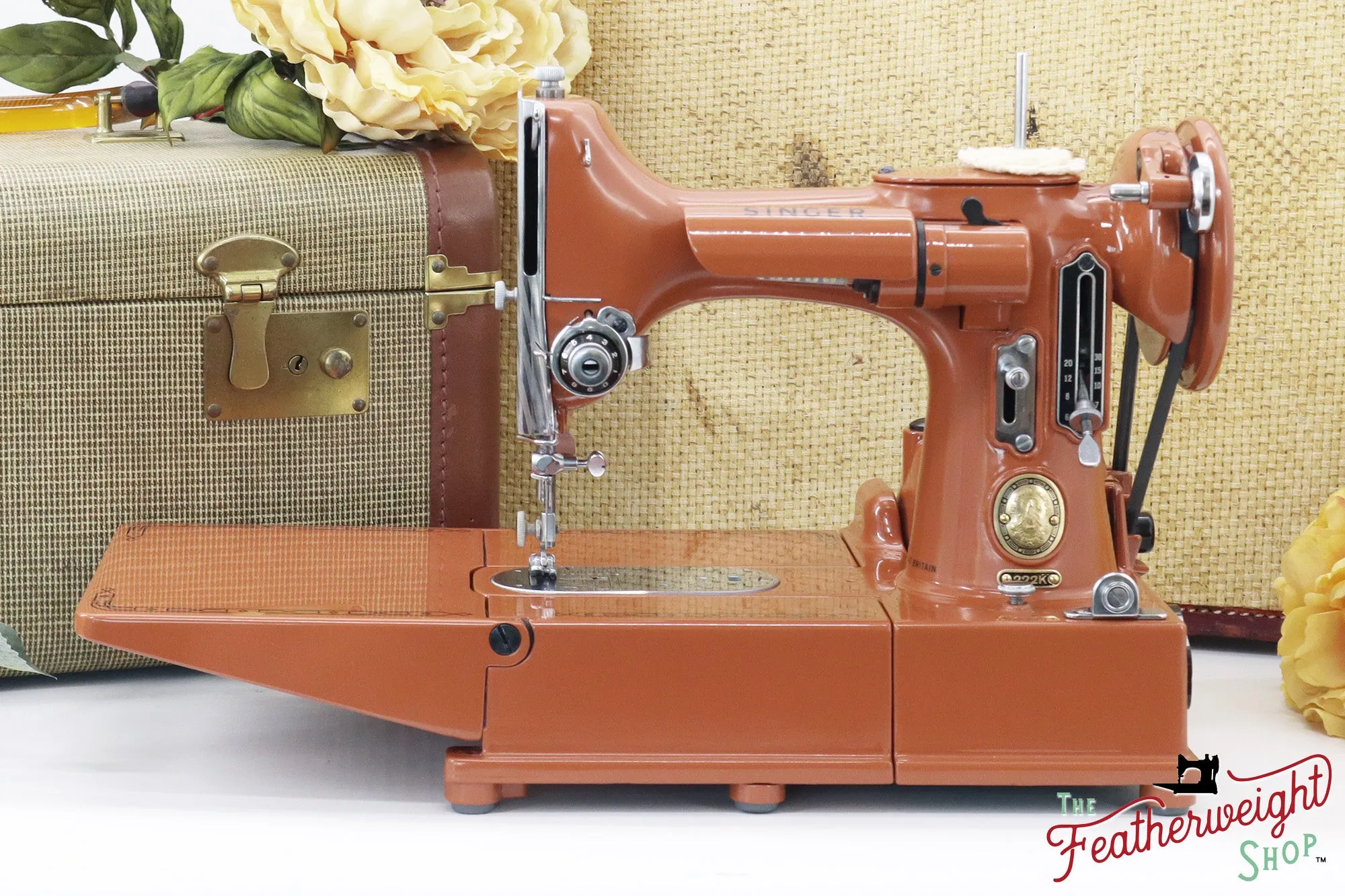 Singer Featherweight 222K - EJ6184** - Fully Restored in Pumpkin Spice