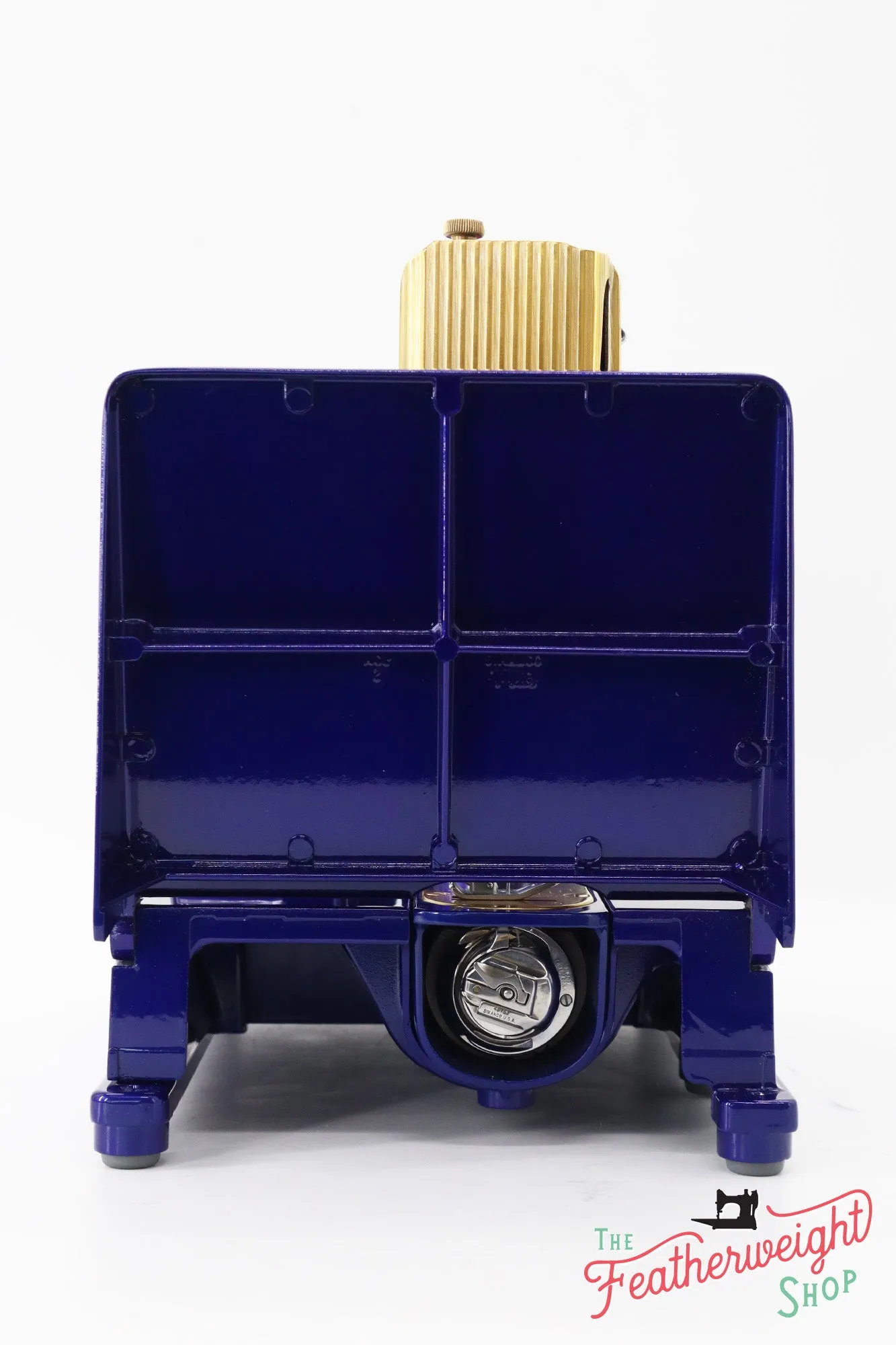 Singer Featherweight 222K EJ6185** - Fully Restored in Royal Cobalt Blue - Gold Plated!