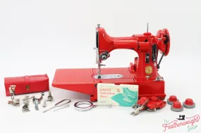 Singer Featherweight 222K Red 'S' - ES1655** - Fully Restored in Liberty Red