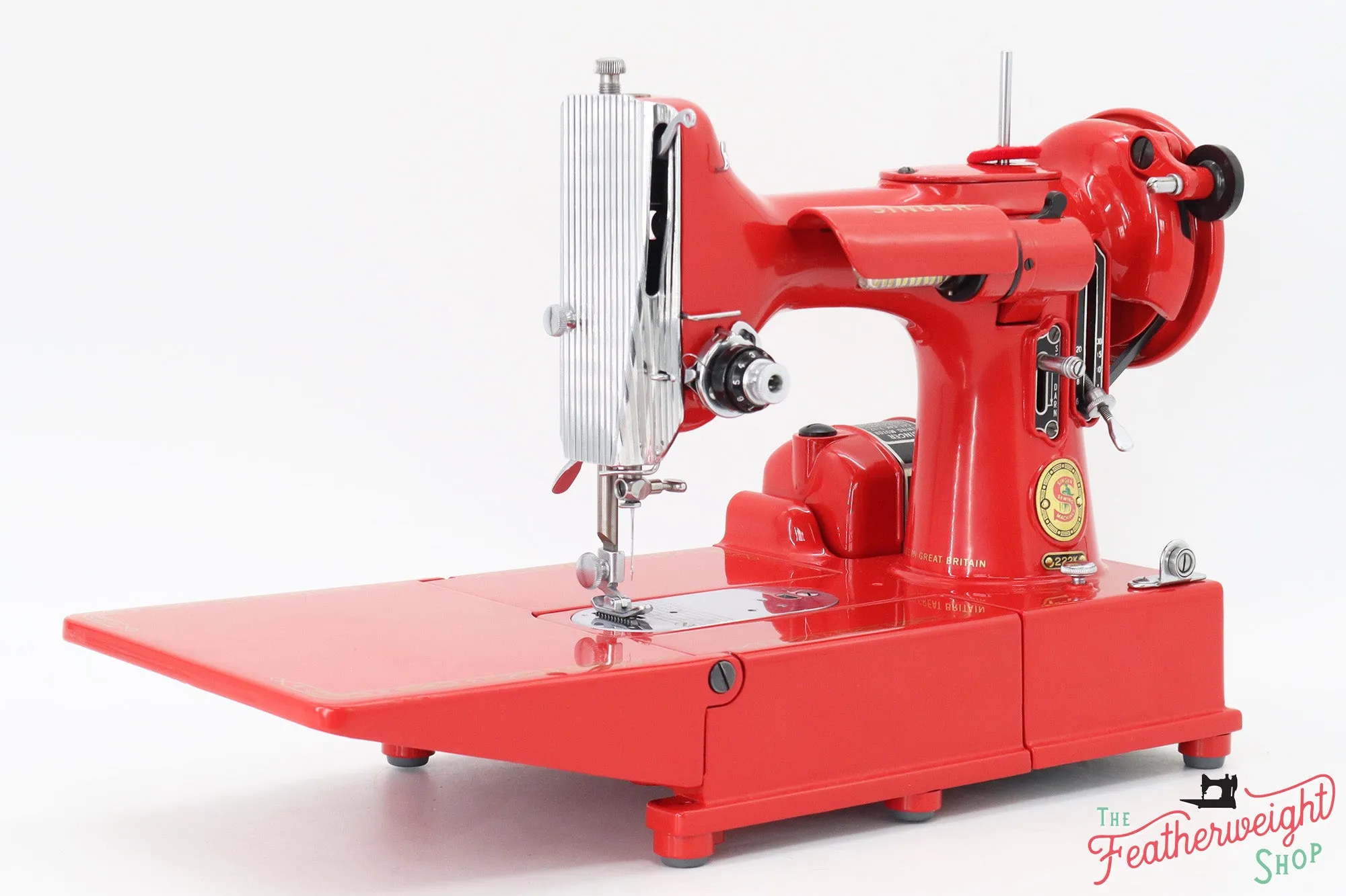 Singer Featherweight 222K Red 'S' - ES1655** - Fully Restored in Liberty Red