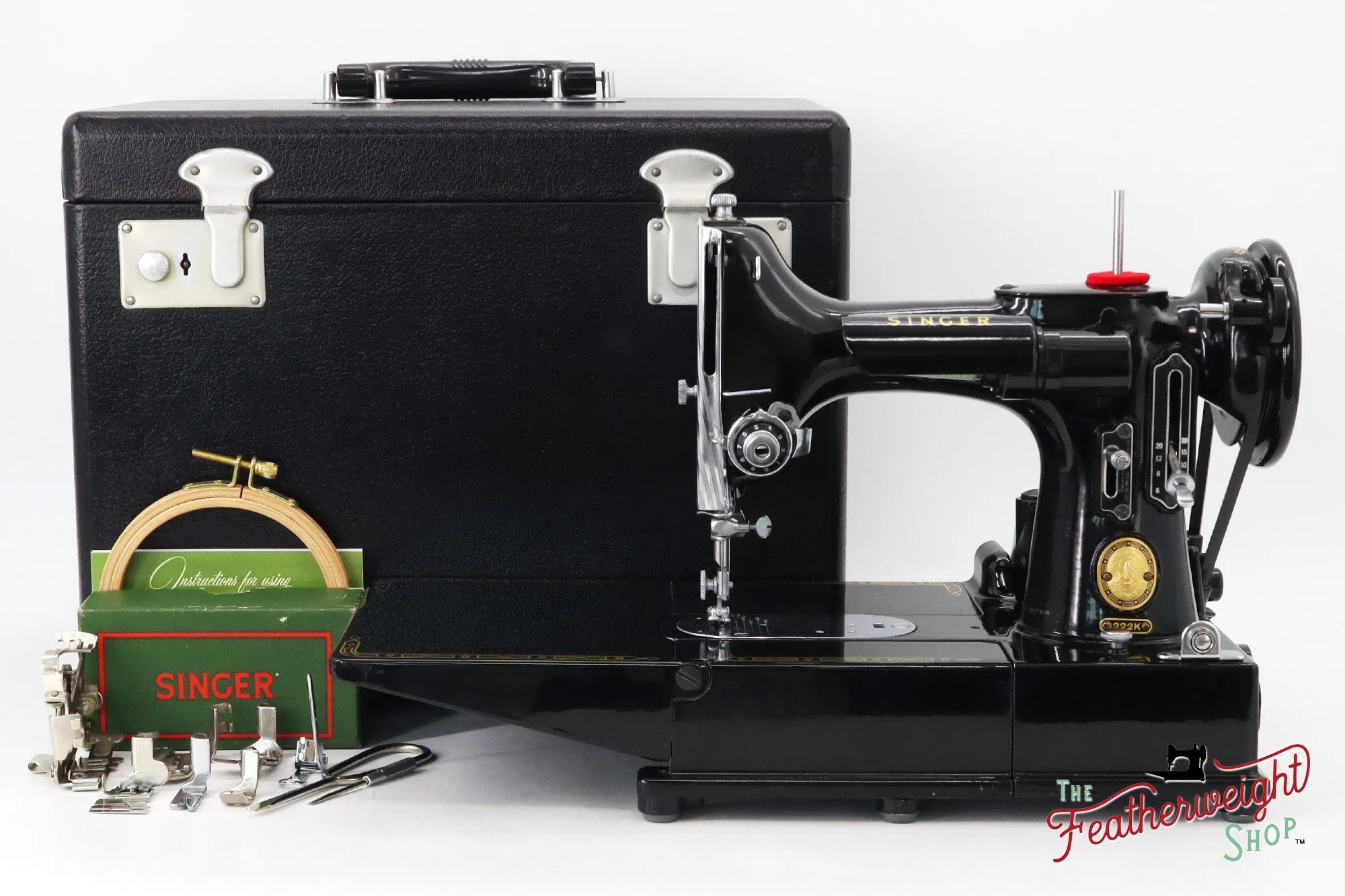 Singer Featherweight 222K Sewing Machine - EM9595**, 1957