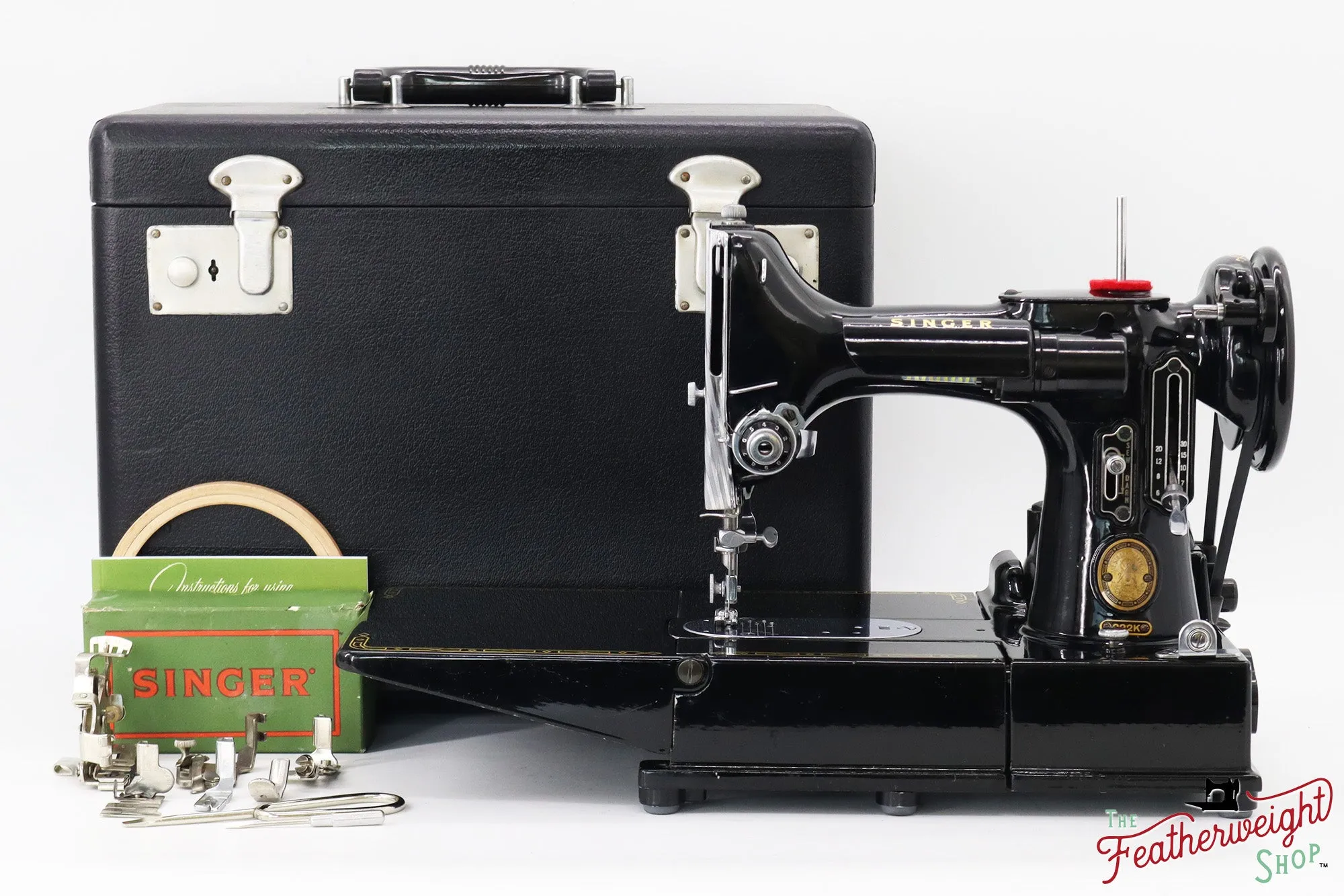 Singer Featherweight 222K Sewing Machine - EM9607** - 1957