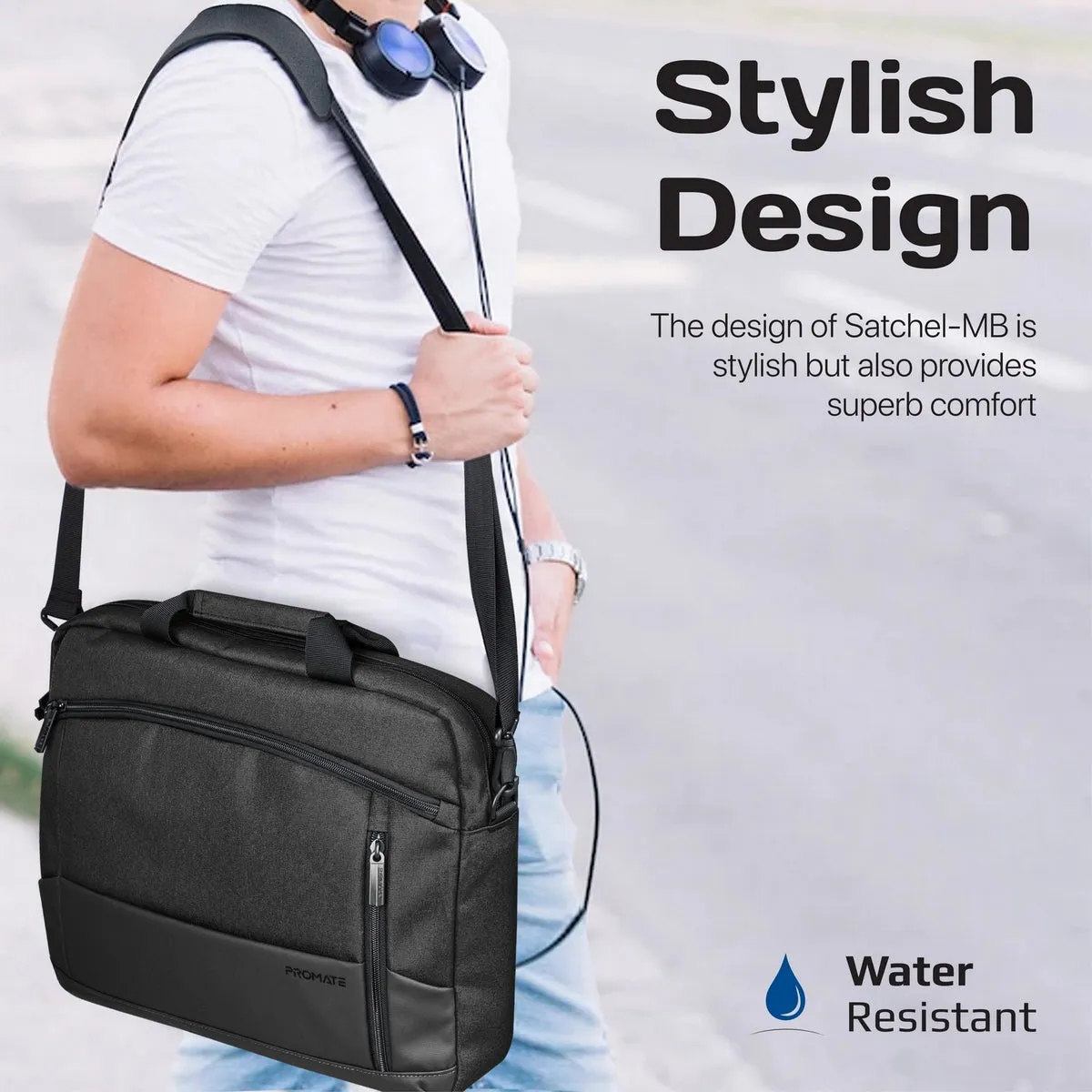 SleekComfort™ 15.6" Laptop Messenger Bag with Multiple Compartments