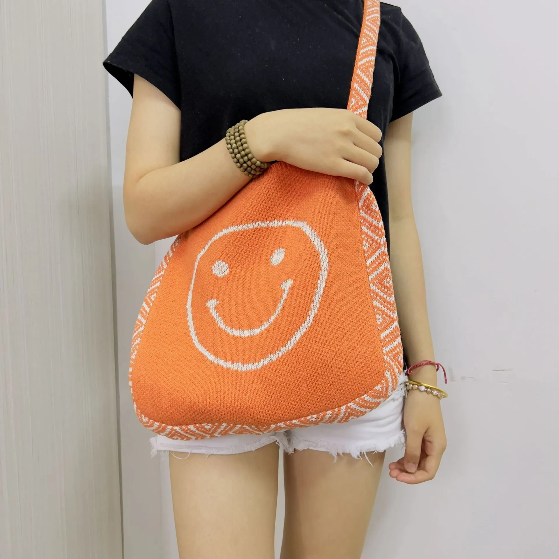 Smile Casual Shoulder Tote Bag