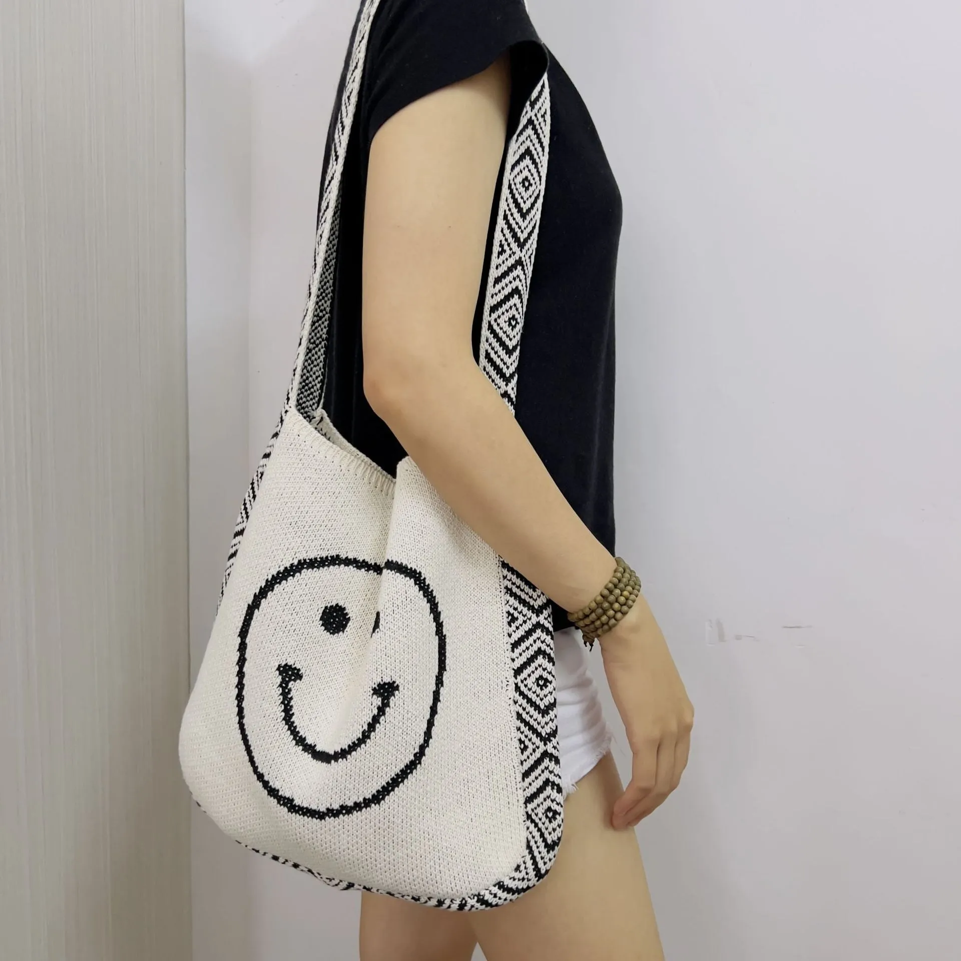 Smile Casual Shoulder Tote Bag