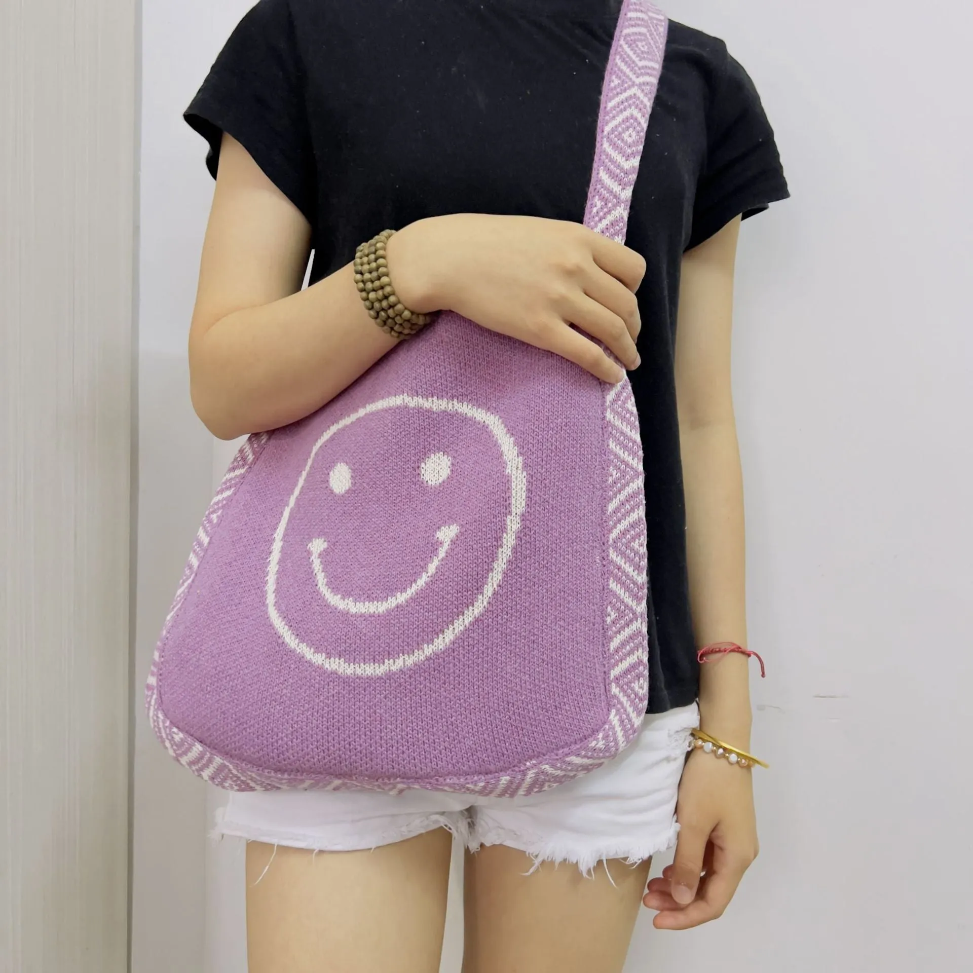 Smile Casual Shoulder Tote Bag